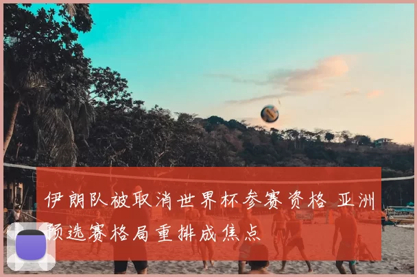 伊朗队被取消世界杯参赛资格 亚洲预选赛格局重排成焦点